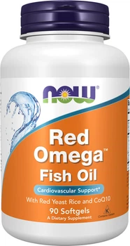 Червоний рис + Омега + Q10 Now Foods Red Omega 90 капсул (NOW-01675)