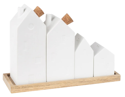 Zestaw do przypraw Rader Village Houses porcelana 4 szt (4045289166388)