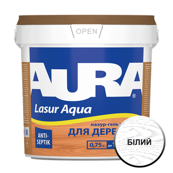 Лазур AURA Lasur Aqua акрилова біла 0,75л