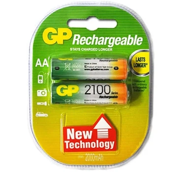 Аккумулятор GP AA R06 Ni-MH 2100 mAh (упаковка 2 шт.)