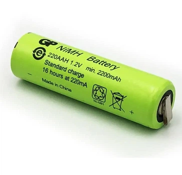 Промисловий акумулятор GP AA (HR6) 1.2V 2200mAh з контактами