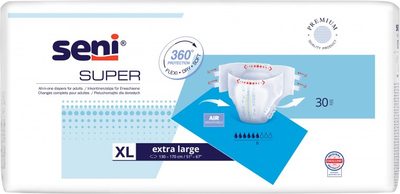 Pieluchomajtki dla dorosłych Seni Super XL 30 szt (5900516803780)