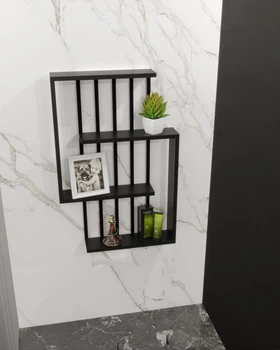 Настенная полка в стиле лофт EcoLoft NasTina DSP-1431-5 Черный
