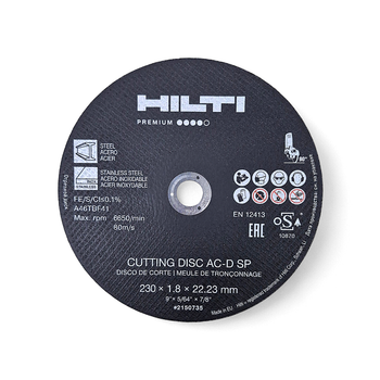 Диск отрезной по металлу 230х1.8х22.23мм (Hilti)