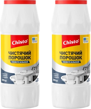 Набір чистячих порошкоподібних засобів Chisto Універсал 500 г х 2 шт (2000998943059)