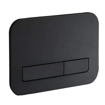 Панель змиву KOER KT-0609-05 240x160x7mm пластикова, кнопка лінійна (колір чорний матовий) (KR6131)