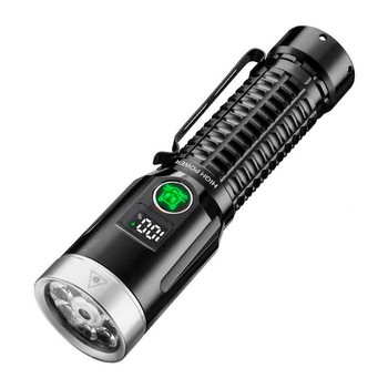 Ліхтар ручний YEMAO YM-F701 7LED, зелений лазер, АКБ 21700, ЗП Type-C