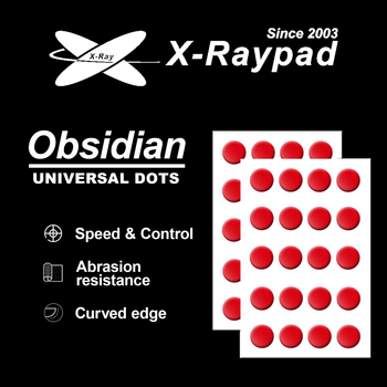 Глайды точки для мыши X-Raypad Obsidian Универсальные 6,5 мм