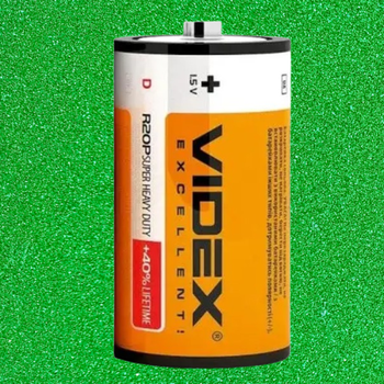 Солевая батарейка VIDEX R 20