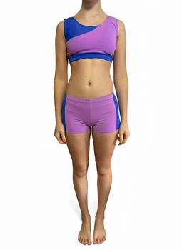Костюм для танців Dance&Sport N331BC/N300BC біфлекс M/116-122 Бузковий