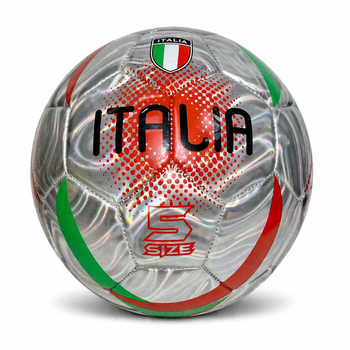 Футбольный мяч ITALIA №5 PVC Серебристый 22566