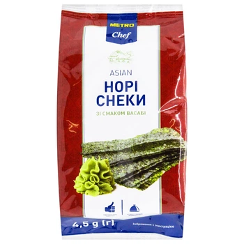 Норі снеки Metro Chef зі смаком васабі 4.5г
