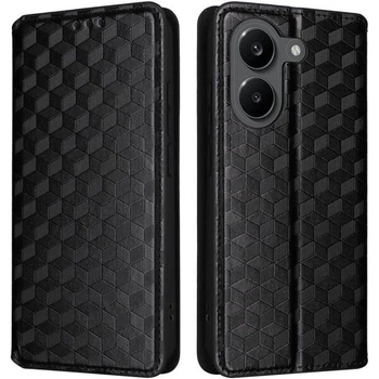 Чехол Deexe Rhombus Book для Xiaomi Poco X8 Pro - Black
