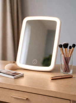 Бездротове дзеркало для макіяжу з LED-підсвіткою CORDLESS LIGHT-UP Vanity Mirror, USB, 3 режими світла