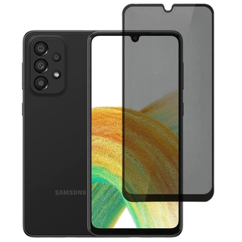Защитное стекло Fiji Privacy для Samsung Galaxy A33 5G (A336) антишпион Anti-peeping полная проклейка черный