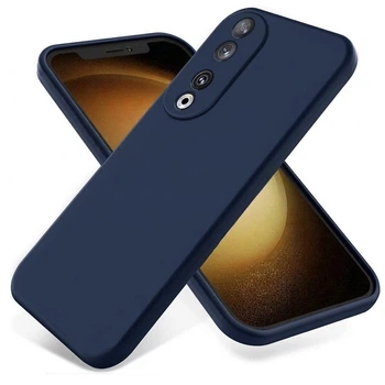 Чехол Fiji Full Soft Premium для Honor 90 противоударный бампер с микрофиброй Dark Blue