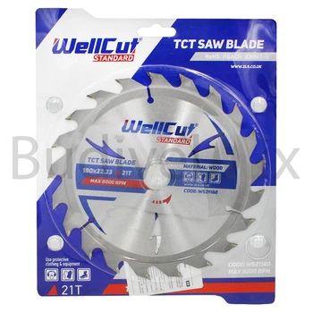 Диск пиляльний WellCut Standard 180x22,23 мм 21Т