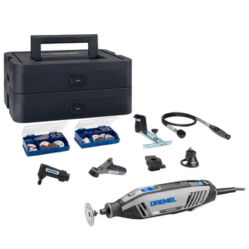 Багатофункціональний інструмент Dremel 4250 Platinum+ у кейсі з 6 насадками та 128 аксесуарами (F0134250JS)