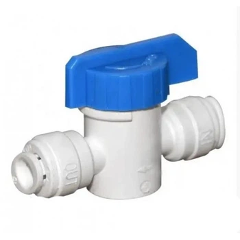 Кран промывки прямой, 1/4" шланг х 1/4" шланг (DCC-025)
