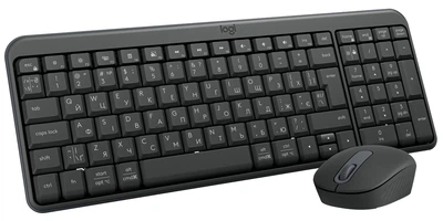 Набор клавиатура мышь Logitech беспроводной серый 3699х1399х22 мм (684112)