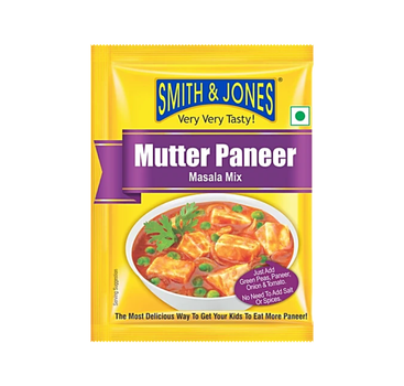 Масала для індійського сиру панір з горошком Mutter paneer masala 20г Smith & Jones 8901595863440