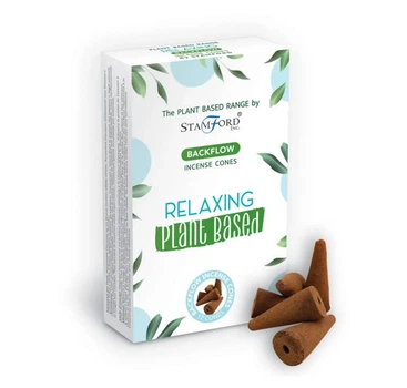 Растительные ароматические конусы обратного потока Релаксация Premium Plant Based Relaxation Backflow Incense Cones 12 шт. в уп. Stamford 5028691474455