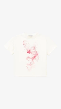 Футболка з принтом для дiвчинки Dinomin M-342 122 см Молочний shop (2000999486043)