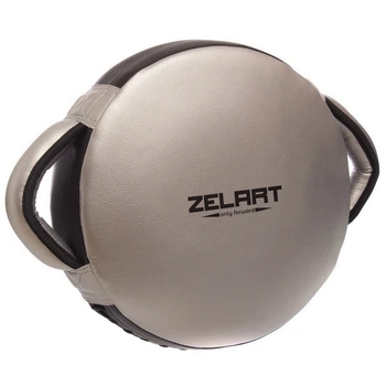 Макивара круглая тренировочная для отработки ударов Zelart 1359 размер 39x30x9см Silver-Black