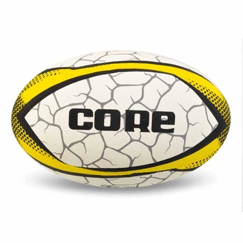 Мяч для регби размер №5 Core 5388-5 для взрослых игроков White-Yellow