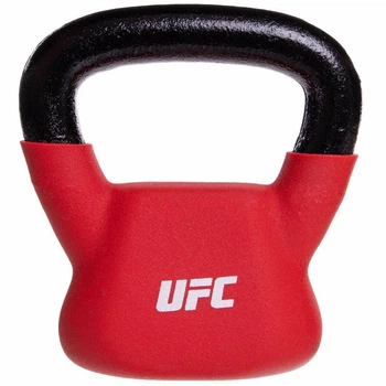 Гиря стальная 4кг с виниловым покрытием тренировочная цельная UFC Ultimate Training 69692 вес 4кг