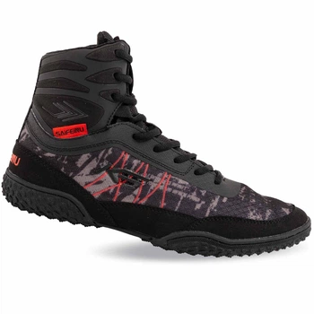 Борцовки замшевые Saifeinu Wrestling 240781L-1 размер 41 Black-Grey