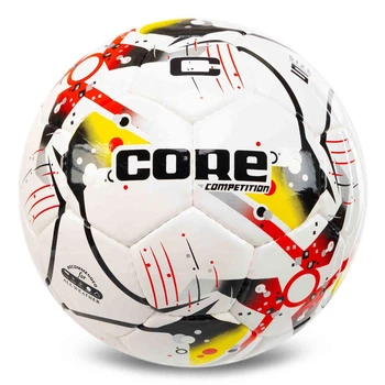 Мяч футбольный ламинированный №5 Core Competition 7584 White-Red-Gold