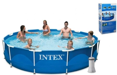 Бассейн круглый каркасный Intex 28212 NP (1) 366×76 см, 6503л, фильтр-насос