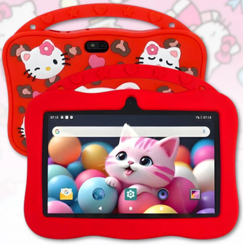 Планшет детский G123 с Hello Kitty, Wi-Fi на Android, 7, красный (G123-2)