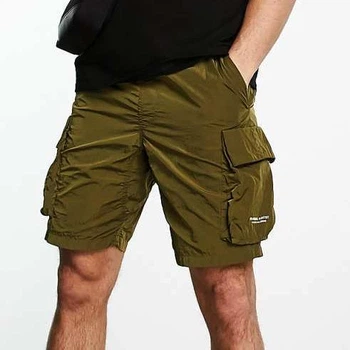 Шорты мужские Marshall Artist krinkle nylon cargo shorts MSATM10671 хаки - L