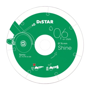 Круг алмазний відрізний Distar 076*0,6/0,5*6*10 Shine 11143158059