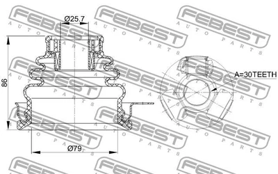 ШРУС DACIA SANDERO / DACIA LODGY (JS_) / DACIA LOGAN (LS_) / RENAULT LODGY (JS_) 1993-2016 г.