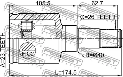 ШРУС FORD FOCUS / FORD USA FOCUS / FORD C-MAX (DM2) / FORD FOCUS C-MAX (DM2) 2003-2020 г.