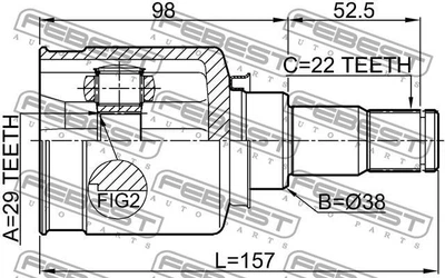 ШРУС Febest FE 1111-T250