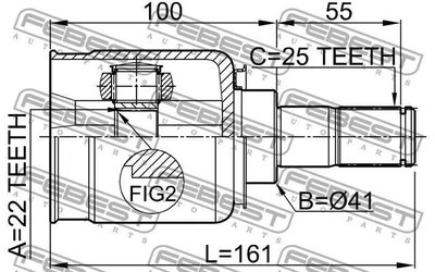 ШРУС KIA CEE'D (ED) / KIA CEE'D SW (ED) / KIA PRO CEE'D (ED) 2006-2018 г.
