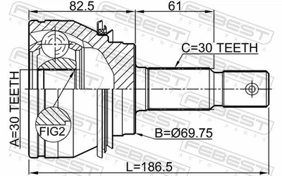 ШРУС TOYOTA 4 RUNNER (_N28_) / LEXUS GX (URJ15_, GRJ15_) 2002-2018 г.
