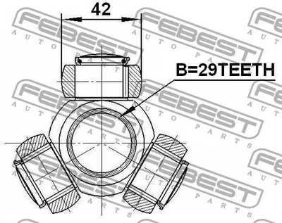 Трипоїд ШРУСа FIAT PUNTO (199_) / FIAT DUCATO (244_) 2001-2013 г.
