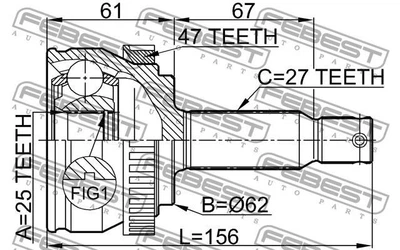 ШРУС HYUNDAI SONATA (YF) / HYUNDAI GRANDEUR (TG) 1988-2015 г.