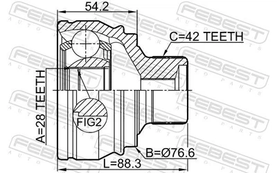 ШРУС AUDI Q5 (8RB) / AUDI A6 C8 (4A2) / AUDI A4 B8 (8K5) / AUDI A5 (F5A, F5F) 2007-2018 г.