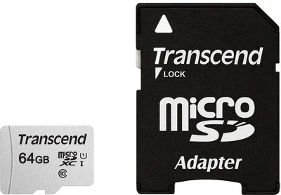 Карта пам'яті Transcend 64GB microSDXC class 10 UHS-I U1 (TS64GUSD300S-A) 324379
