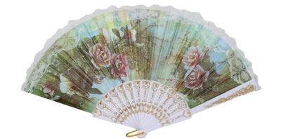 Віяло "Квітник" 23см R38331