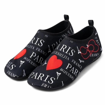 Обувь для пляжа и кораллов аквашузы Diving shoes черные плоская подошва 38-39 ( 24,5 см ) 227