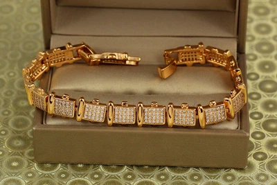 Браслет Xuping Jewelry мільйон іскор 17 см 9 мм золотистий