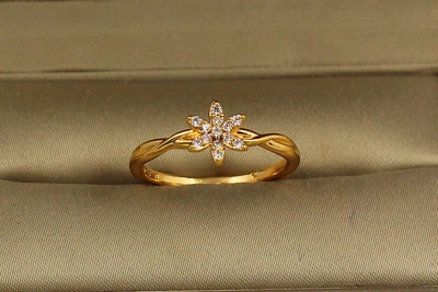 Кольцо Xuping Jewelry Цветок жасмина р 20 золотистое