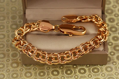 Браслет Xuping Jewelry круглий бісмарк 20 см 10 мм золотистий
